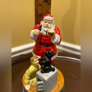 Vintage Coca Cola Santa Music Box